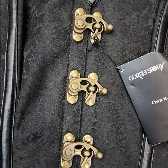 Corset Story Steampunk Corset With Chains Renaissance Gothic Cosplay Victorian - Picture 5 of 16